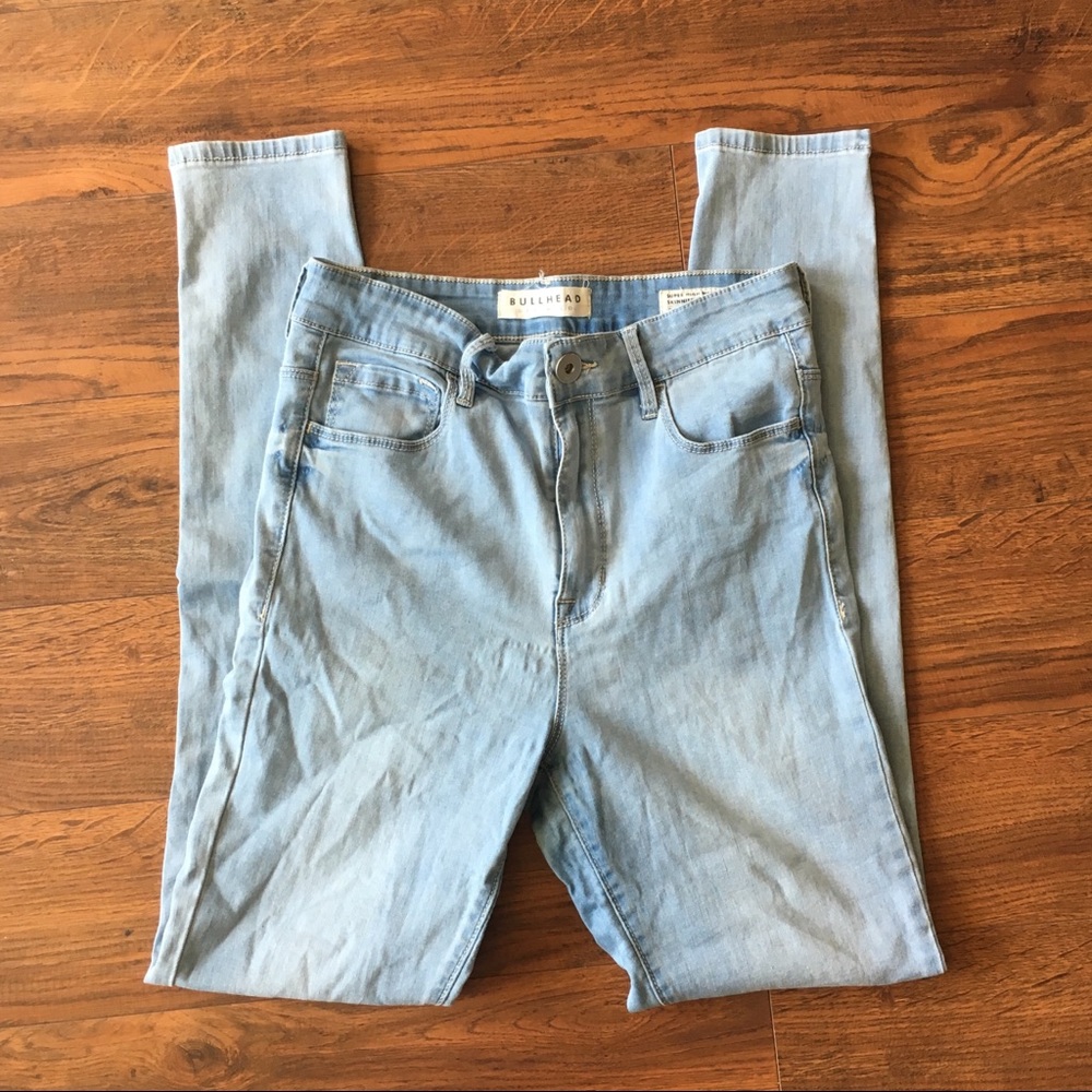 Bullhead super high rise skinny jeans